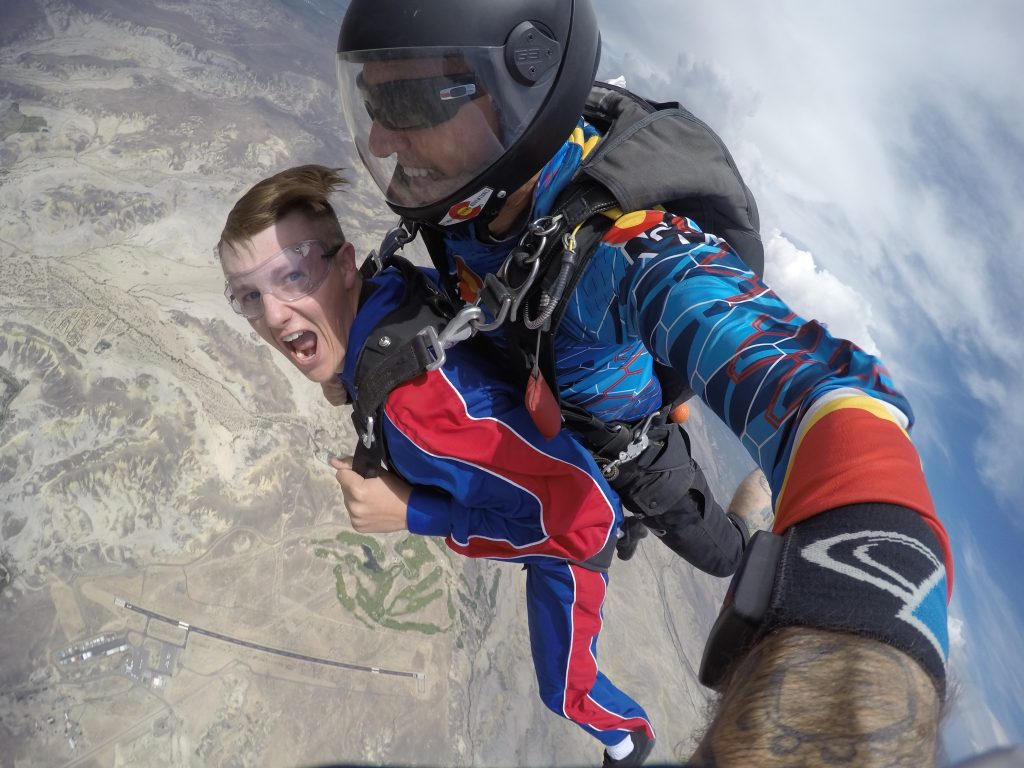 how skydiving can help you manage stress