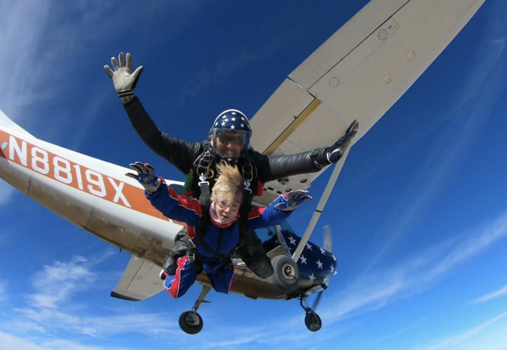 under 18 girl goes skydiving in colorado