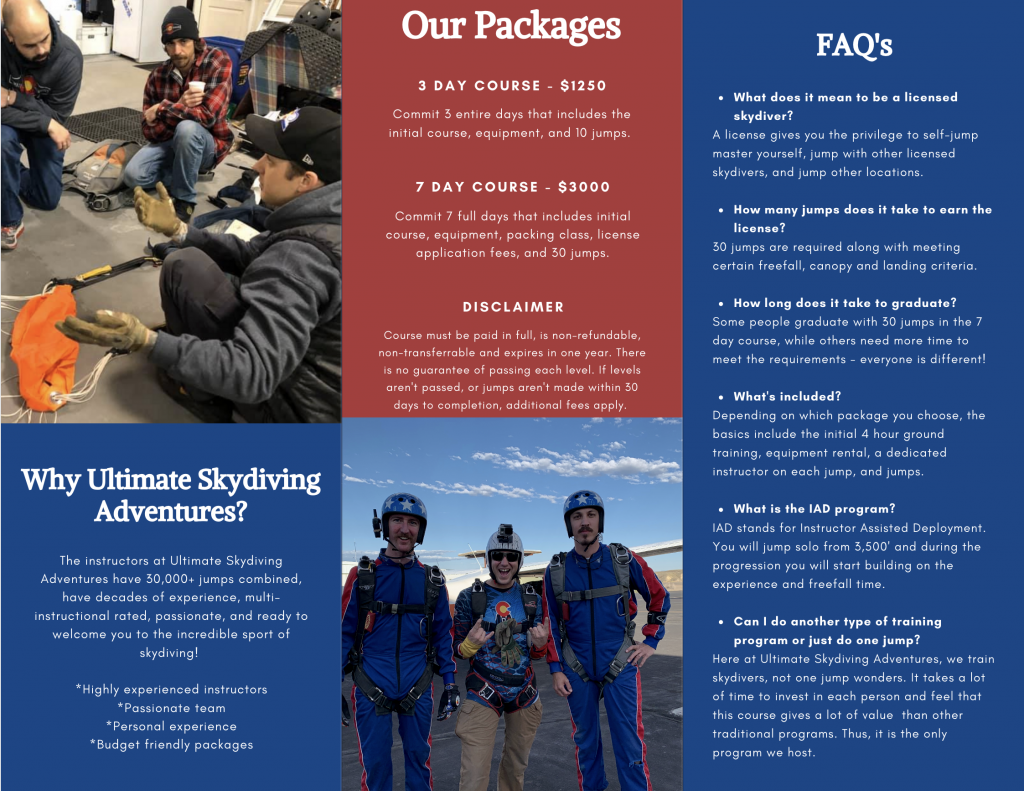 learn to skydive colorado ultimate skydiving adventures
