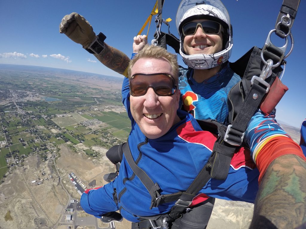 how skydiving changed my life tandem student jim armstron