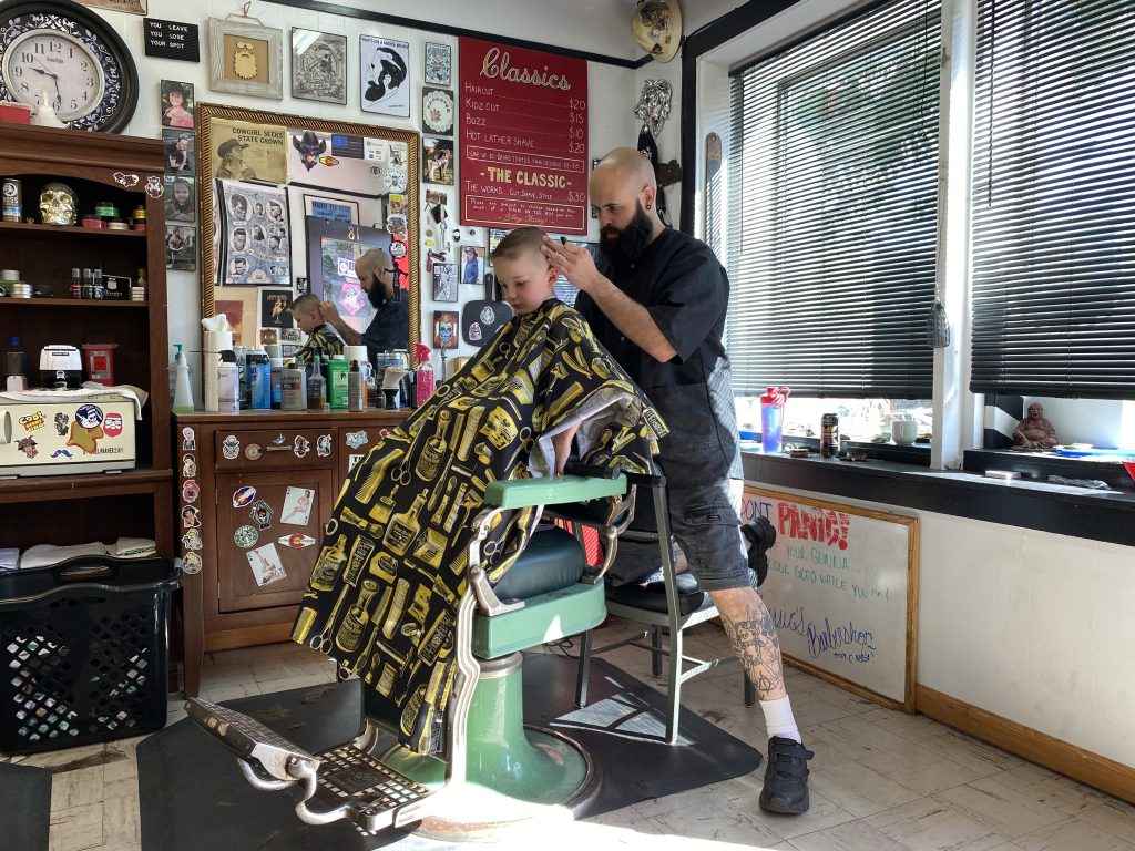 barber kodie coblentz at classics barbershop