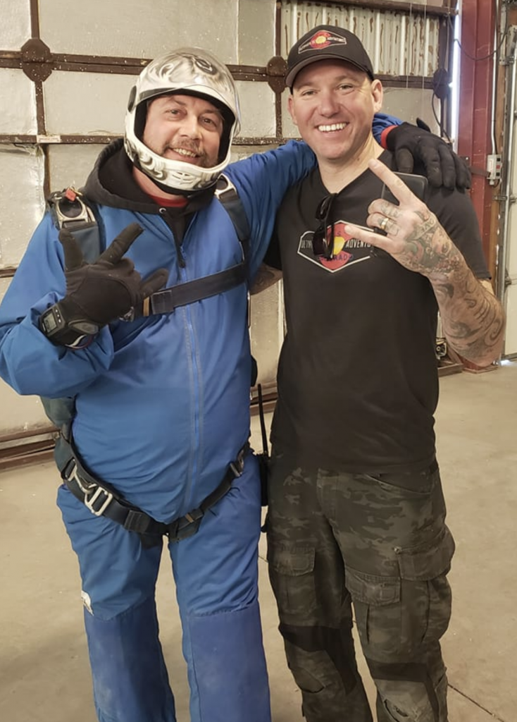 owner of slink ink goes skydiving